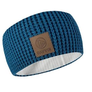 Davvin Laslettind Headband Knit Teal Blue