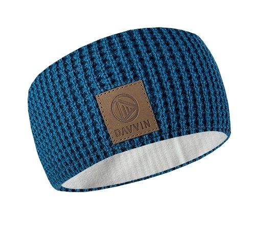 Davvin Laslettind Headband Knit Teal Blue - Image 2