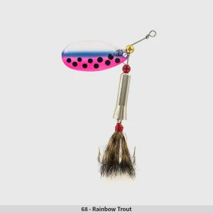 Notangle Spinner, Rainbow Trout/Nickel Back